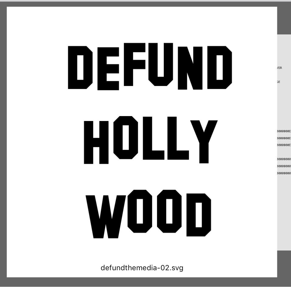 Download Defund Hollywood Font Svg Cricut Save The Children Etsy
