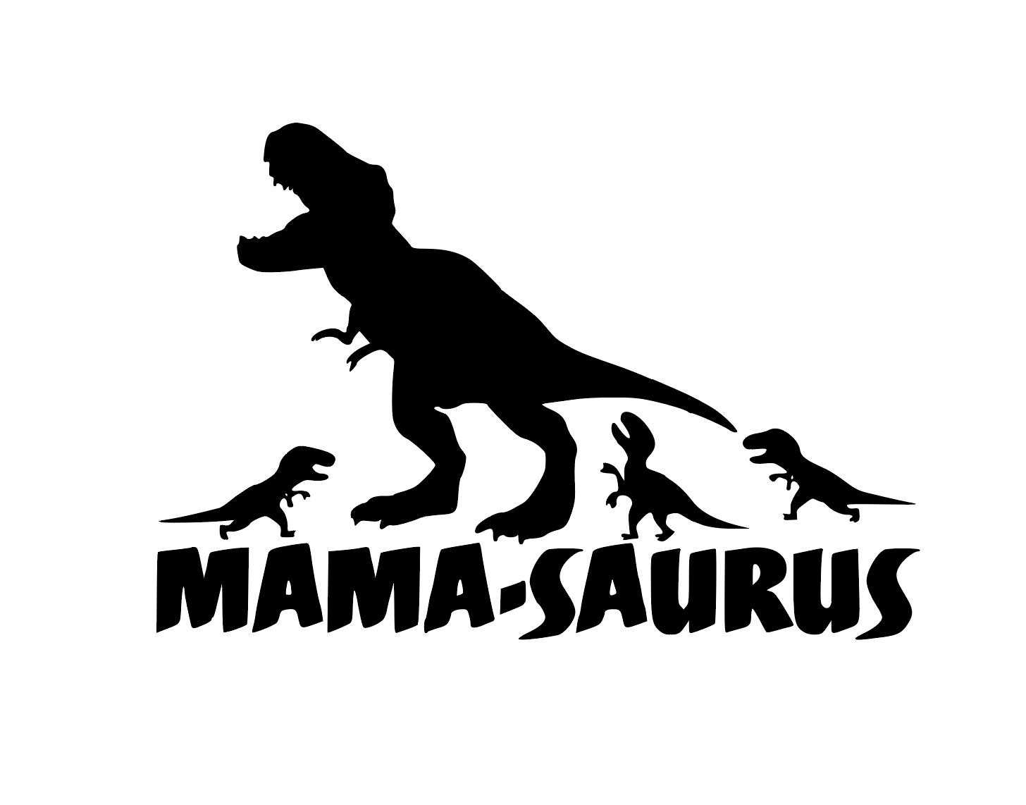 Mama-saurus Svg Decal - Etsy