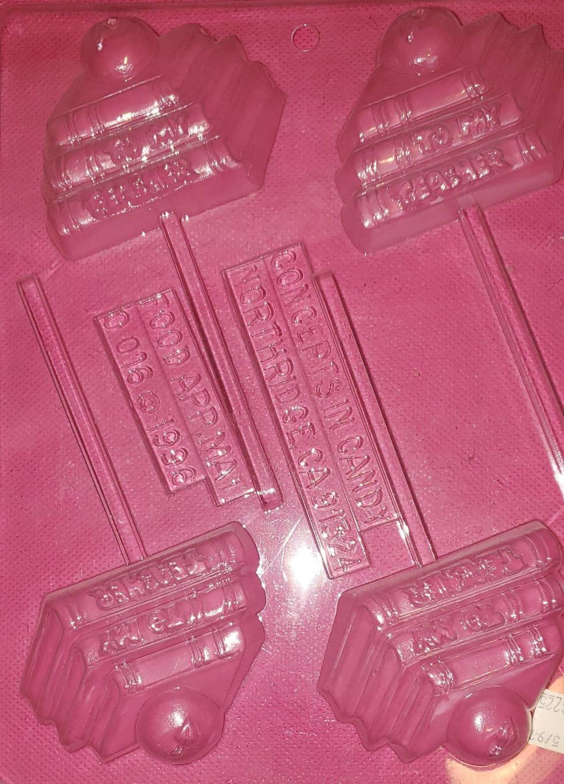 Chocolate Candy Melts Mold School Teacher Theme School Books Etsy