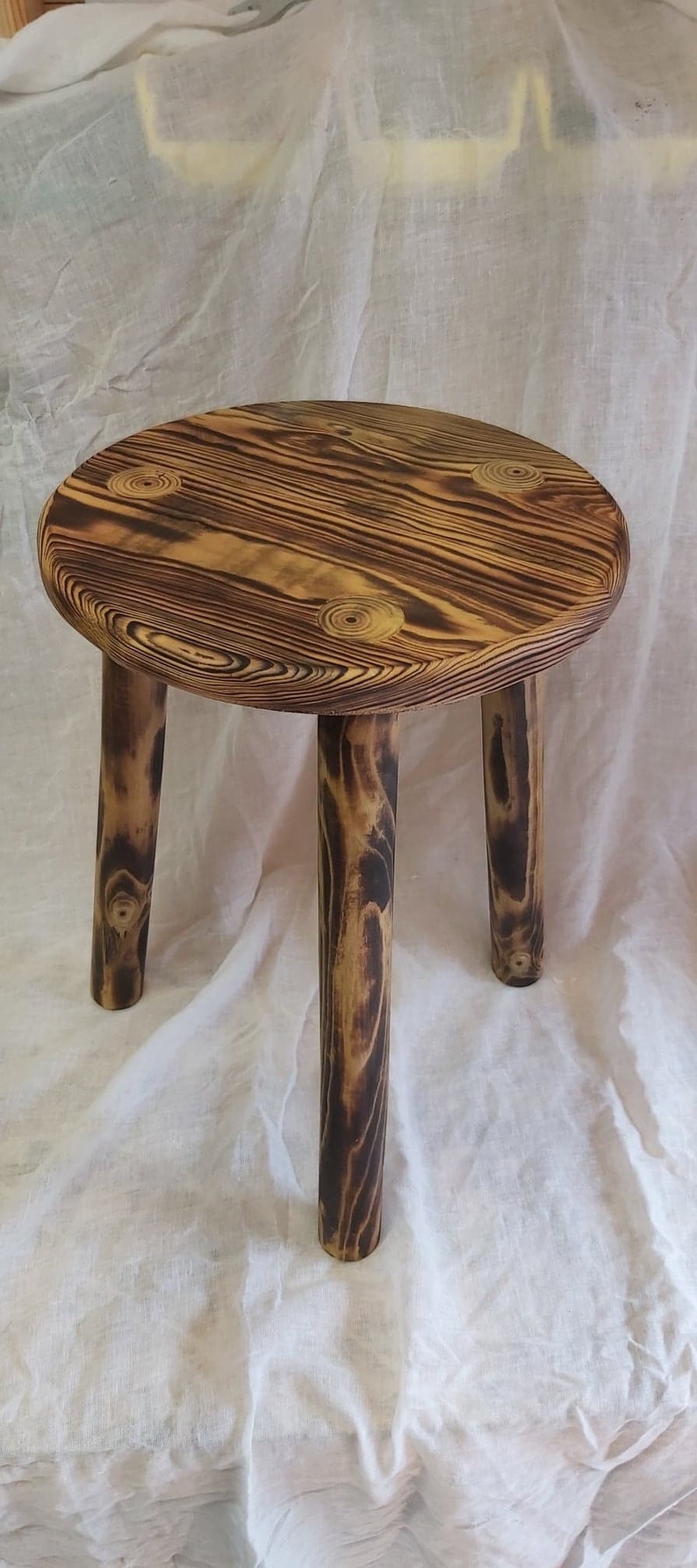 large wooden Stools image 2