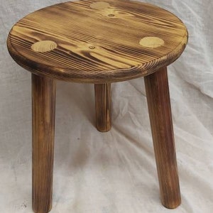 large wooden Stools image 6