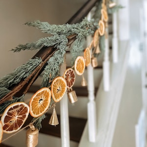 Dried Orange and Lemon Garland w/ Natural Twine Primitive Minimalist Rustic Fireplace Garland/Cottage Core/Holiday/Yule/Hygge/Spring Decor image 7