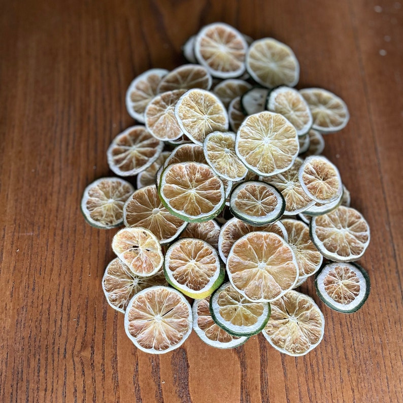 Dried Lime Rind Dehydrated Lime Slices/food Grade/holiday Decorations, Drink Garnish ...