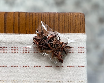 Dried Star Anise, small 2”x”3 bag of star anise, DIY Simmer Bags, Stove Top Potpourri, All Natural Scents and Gifts / Herbs / Spices