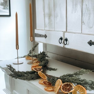 Dried Orange and Lemon Garland w/ Natural Twine Primitive Minimalist Rustic Fireplace Garland/Cottage Core/Holiday/Yule/Hygge/Spring Decor image 5