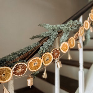 Dried Orange and Lemon Garland w/ Natural Twine Primitive Minimalist Rustic Fireplace Garland/Cottage Core/Holiday/Yule/Hygge/Spring Decor image 8