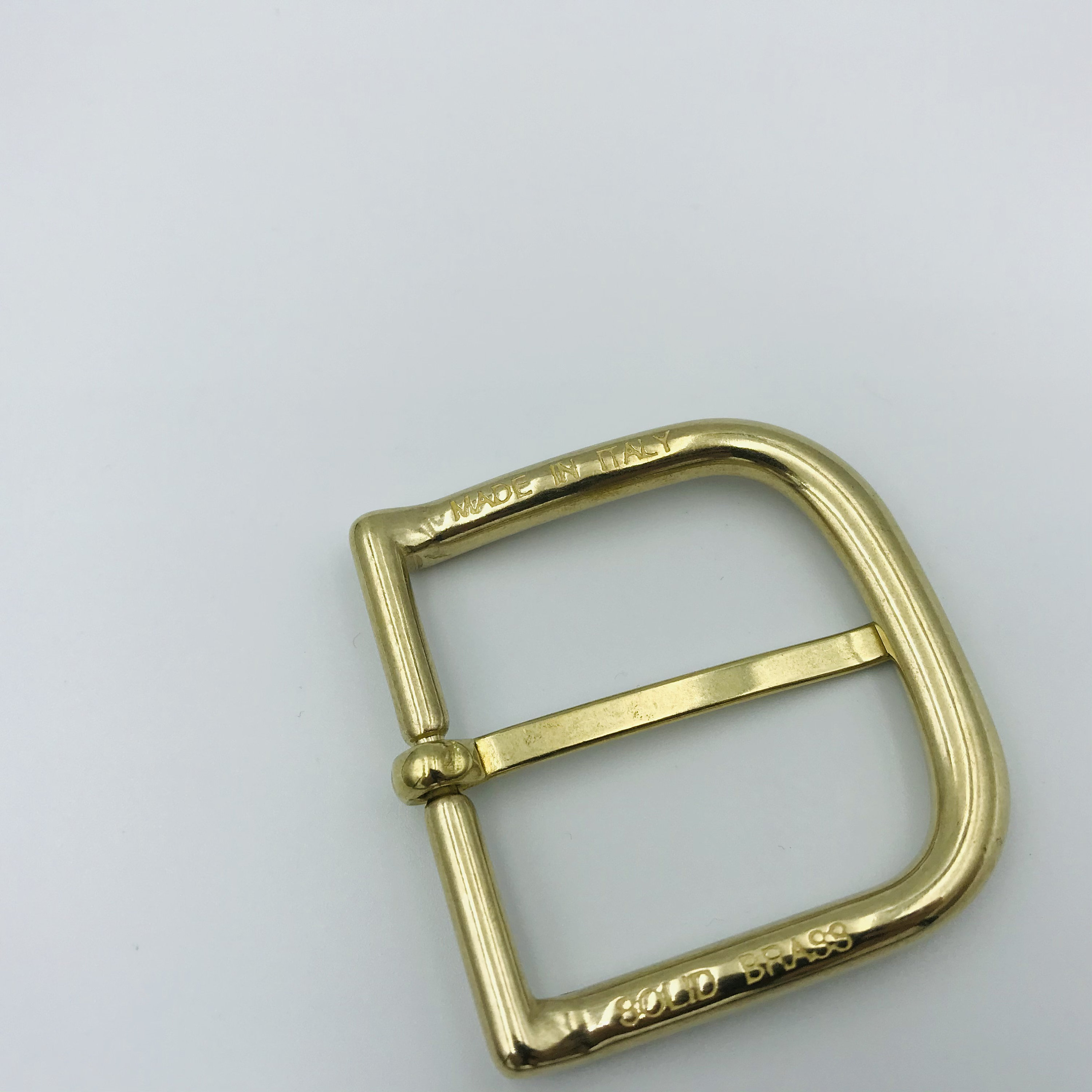 High quality solid brass 40mm L dove waist belt buckle