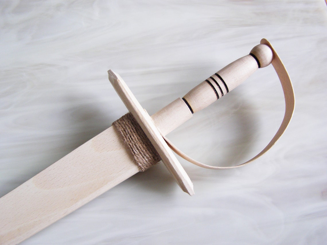 Wooden Toy Sword for Kids Handmade Play Sword Set Outdoor Etsy