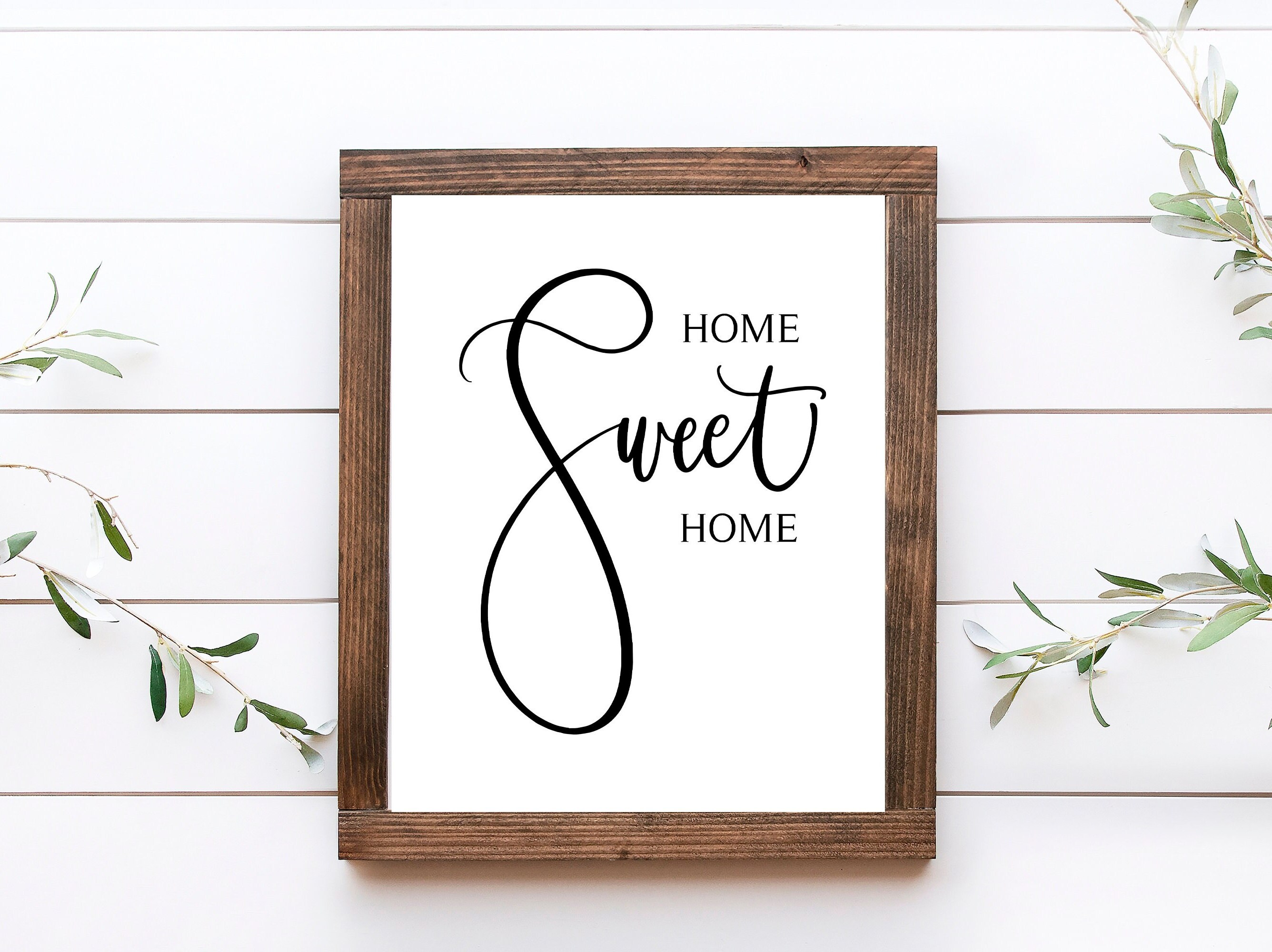 Home Prints | Home Sweet Home Printable | Home Sweet Home Sign | Hand ...