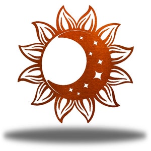 Celestial Sun Metal Wall Art Steel Outdoor Decor