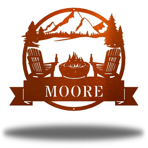 Metal Custom Campfire Sign Etsy