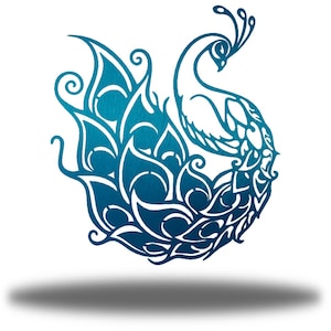Peacock Metal Wall Art | Whimsical Steel Bird Decor