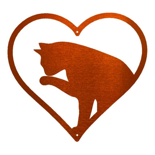 Cat Wall Art Metal Cat Gifts for Cat Lover Gift Women Cat Sign Etsy