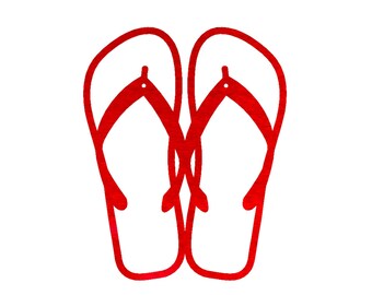 flip flop metal wall art