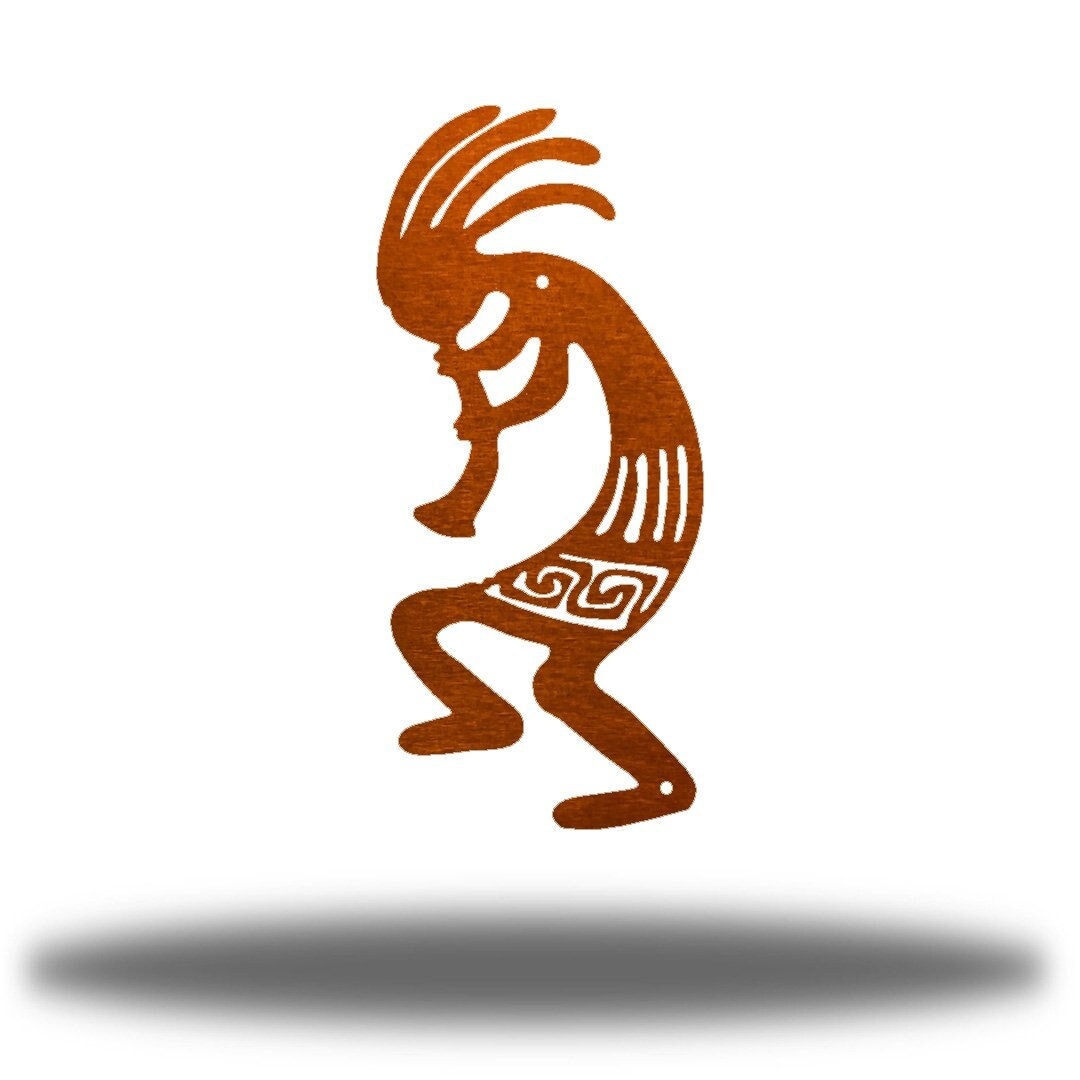 Kokopelli Figure Southwest Native American Outdoor Metal Wall Art