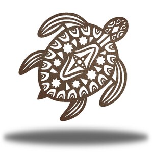 Sea Turtle Metal Wall Art Beach Decor Rust