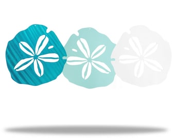 Sand Dollar Metal Art Wall Decor Bundle
