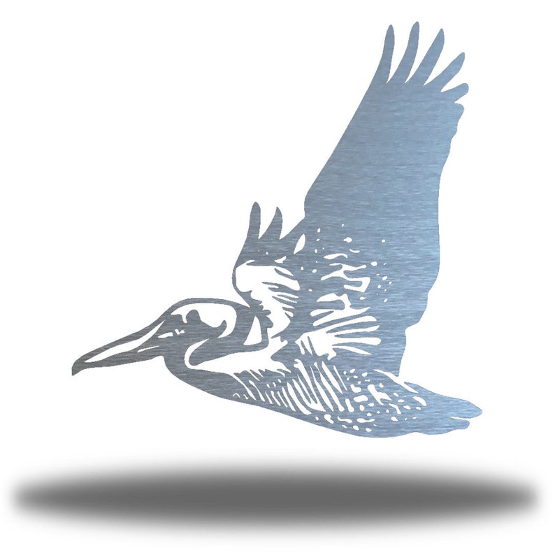 Pelican Metal Wall Art Beach Decor Outdoor Wall Art Etsy
