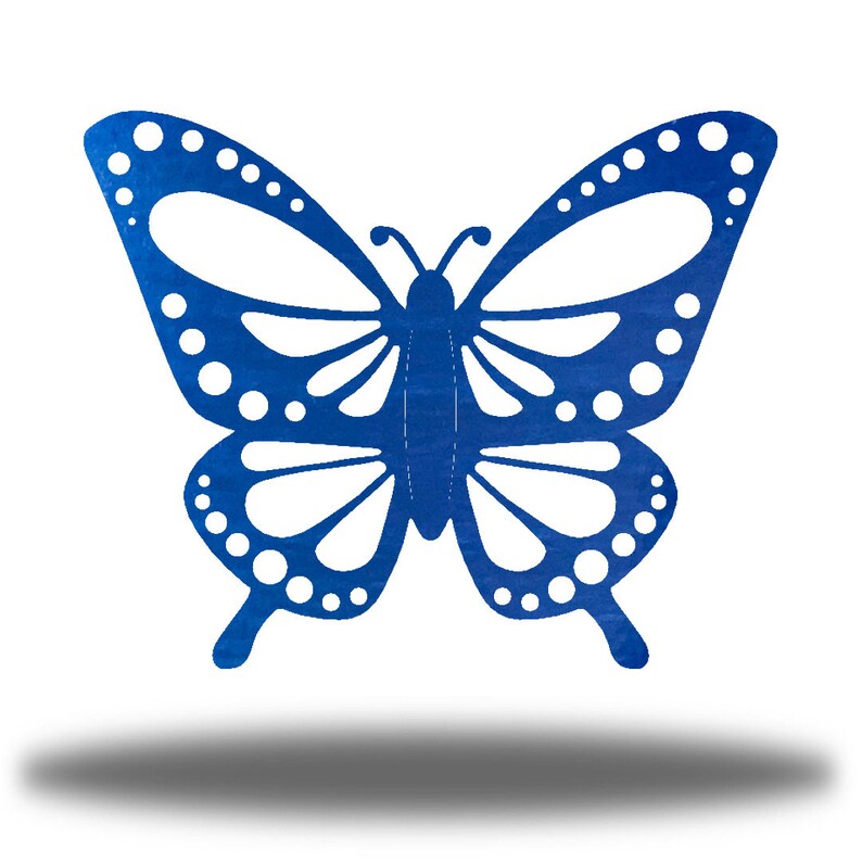 Butterfly Metal Wall Decor Yard Art Etsy