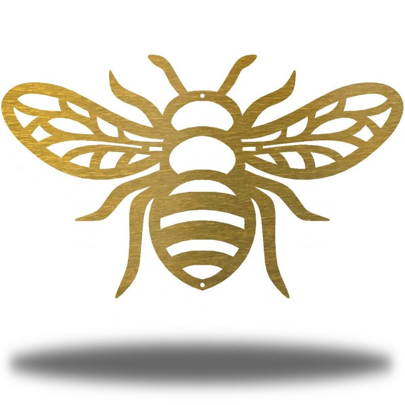 Honey Bee Garden Decor Metal Wall Art Etsy