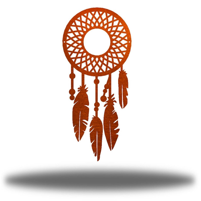 Dreamcatcher Metal Wall Art Outdoor Decor Copper