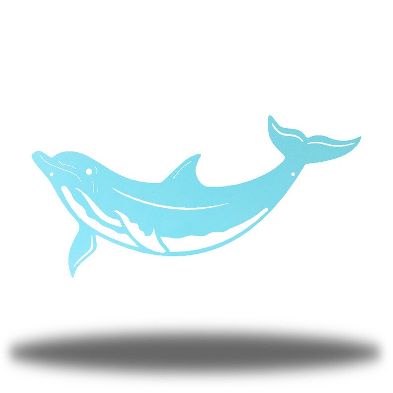 Dolphin Metal Wall Art | Sea Life Beach Decor Wall Decor Sea Foam