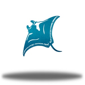 Manta Ray Ocean Life Metal Wall Art