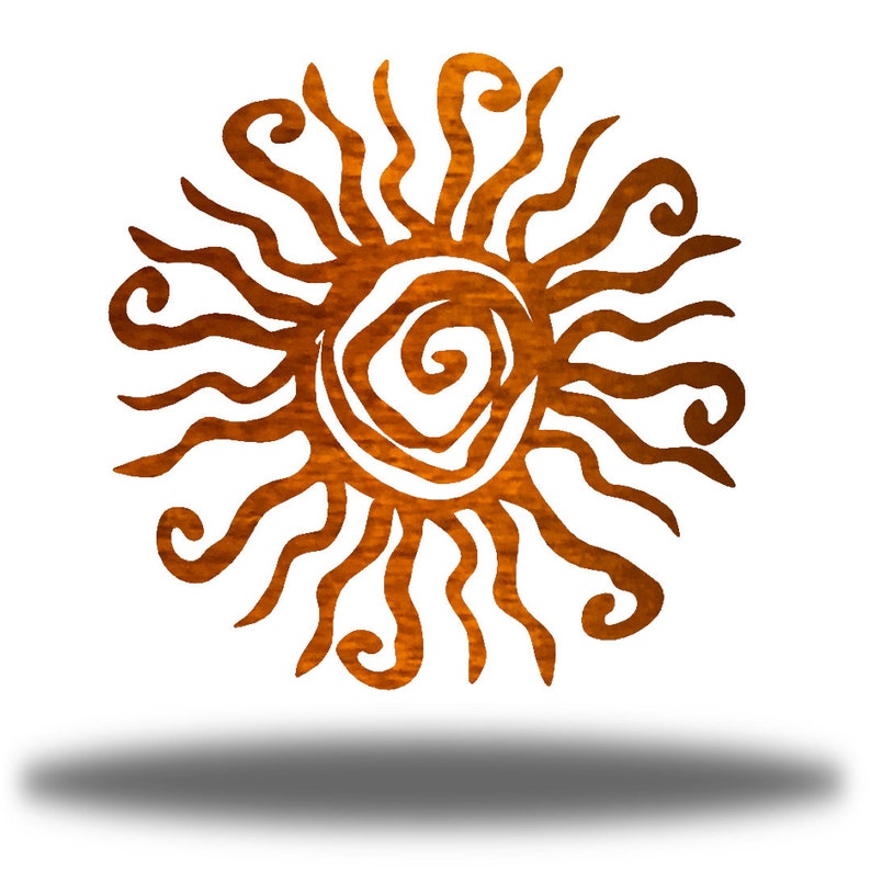 Wacky Sun Metal Wall Art Steel Outdoor Decor Etsy