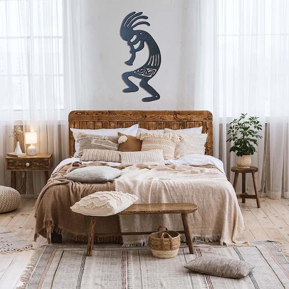 Kokopelli Figure Southwest Native American Outdoor Metal Wall Art