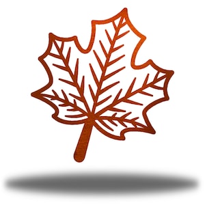 Fall Leaf Metal Art | Autumn Steel Decor
