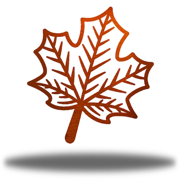 Fall Leaf Metal Art | Autumn Steel Decor