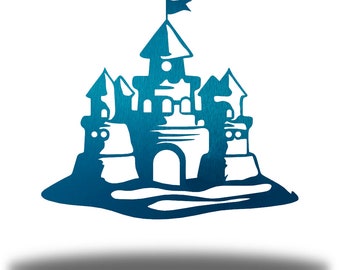 Sand Castle Coastal Metal Wall Art | Riverside Designs Steel Decor