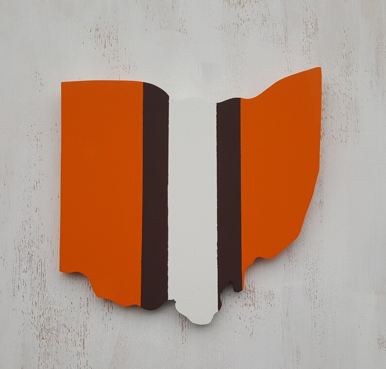 Cleveland Browns Sign . Helmet Stripe . Ohio Cut Out Sign . | Etsy