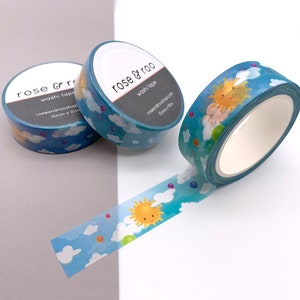 sun and sky washi tape - sun of a... clouds sky balloons