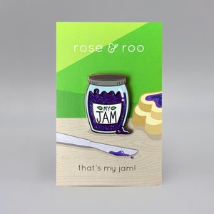 that&#39;s my jam! glitter enamel pin