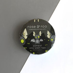 Zombat glow-in-the-dark washi-tape