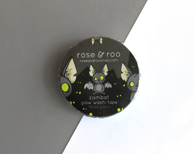 Zombat glow-in-the-dark washi tape