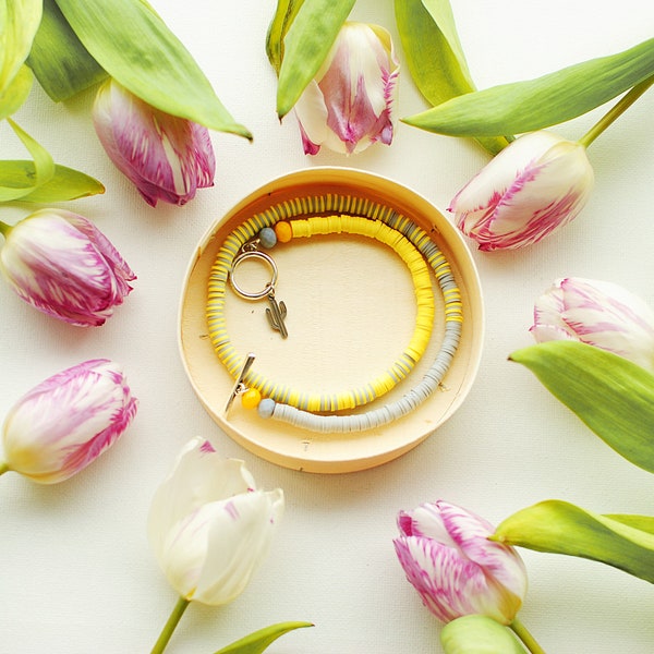 NEUE handgefertigte Halskette aus Fimo| Halskette in modischen Farben 2021| Ein einzigartiges Geschenk für ihreFreundin|| Frau