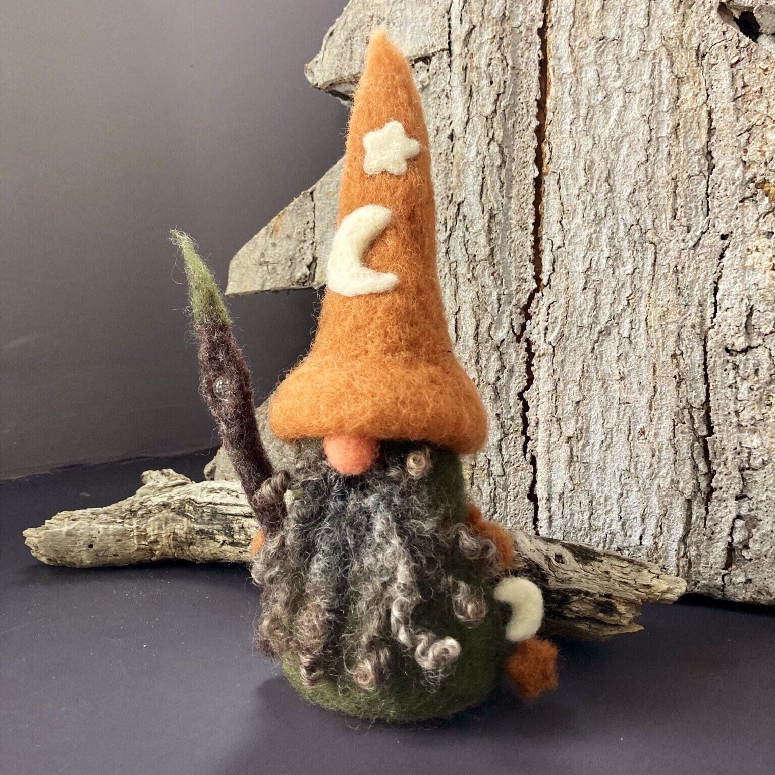 Stern und Mond Weiser Waldzwerg Rustikales Dekor | Etsy