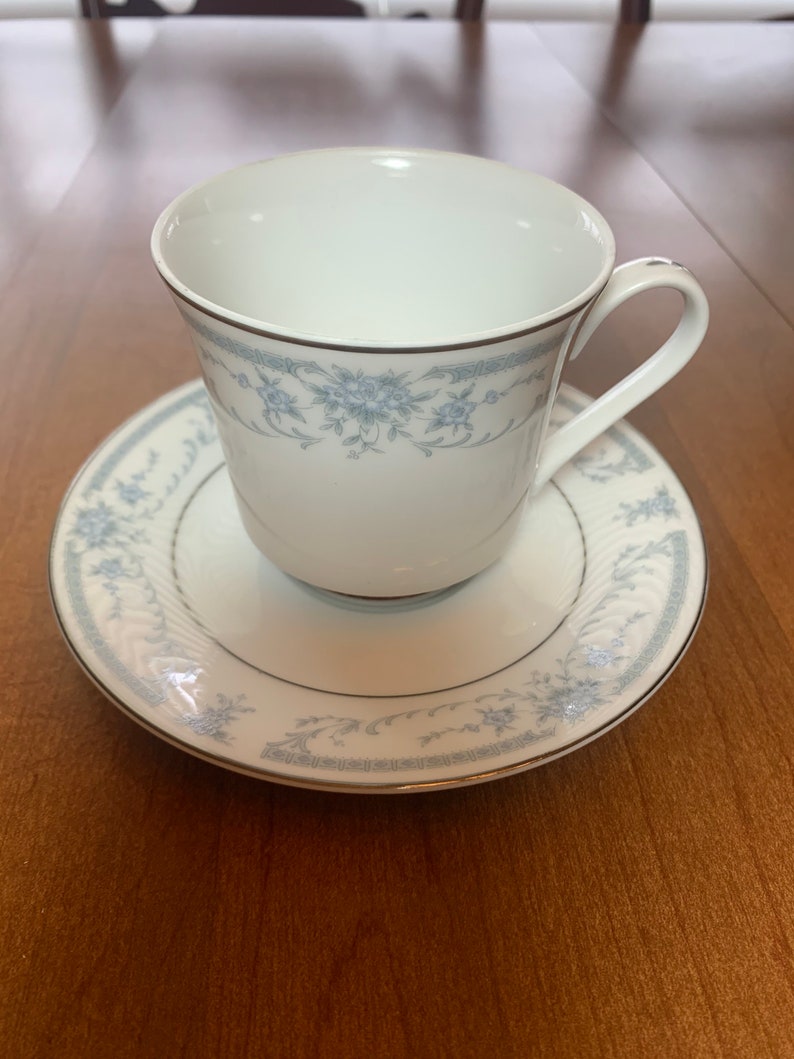 Set of 2 Sheffield 1985 Blue Whisper Porcelain Fine China Tea Etsy