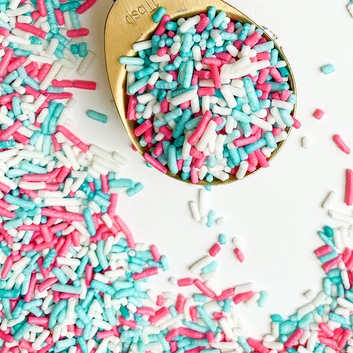 Sprinkles Girl Boss Sprinkle Mix Teal Pink and Purple Etsy
