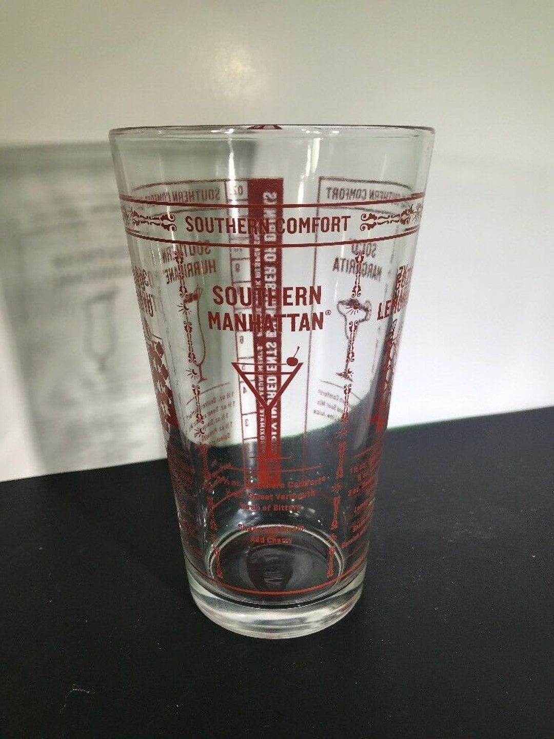 Southern Comfort Mixed Drink Measuring Glass Mixer Shaker 12oz Etsy