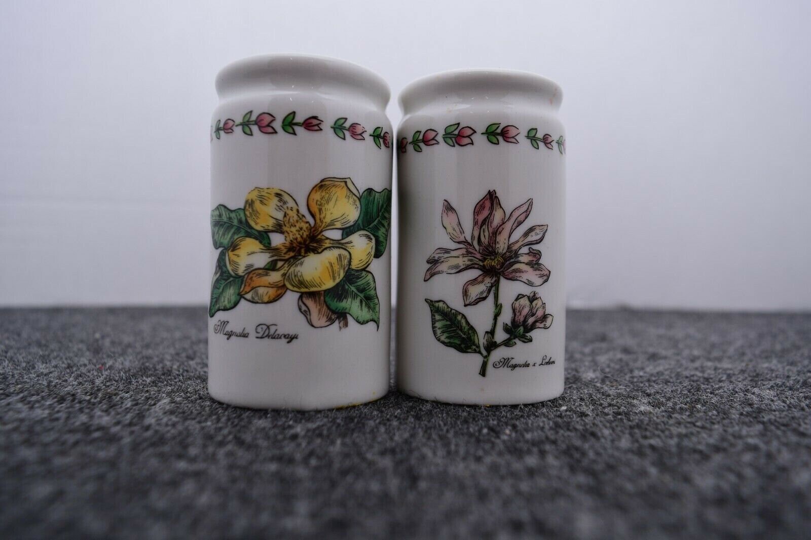 Floral Decorative Magnolia Genus Salt and Pepper Shakers see Etsy UK