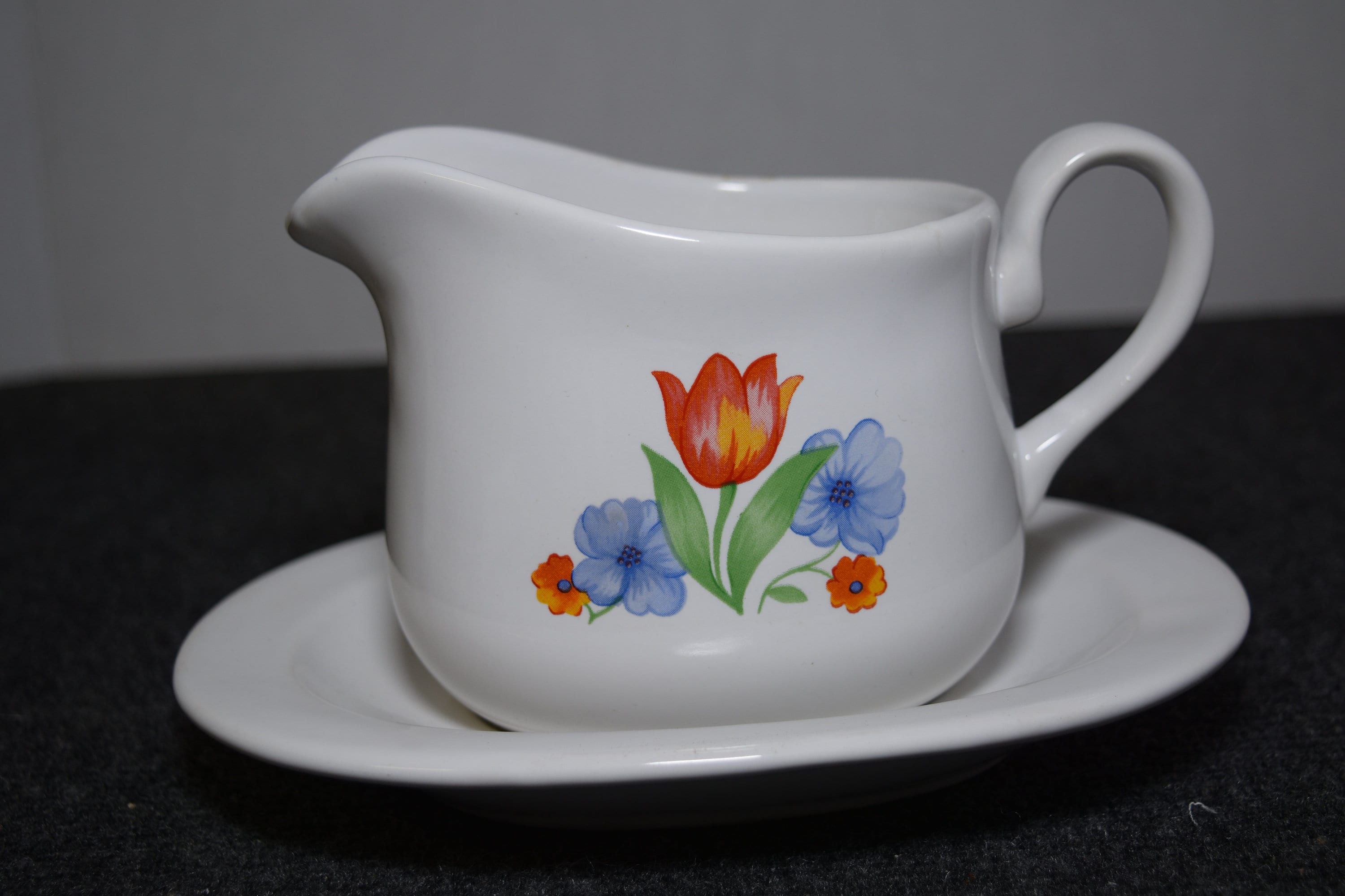 Corelle Fresh Cut Tulips Floral Pattern Cena Gravy Boat Set Etsy España