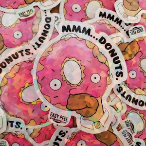 Homer donut sticker