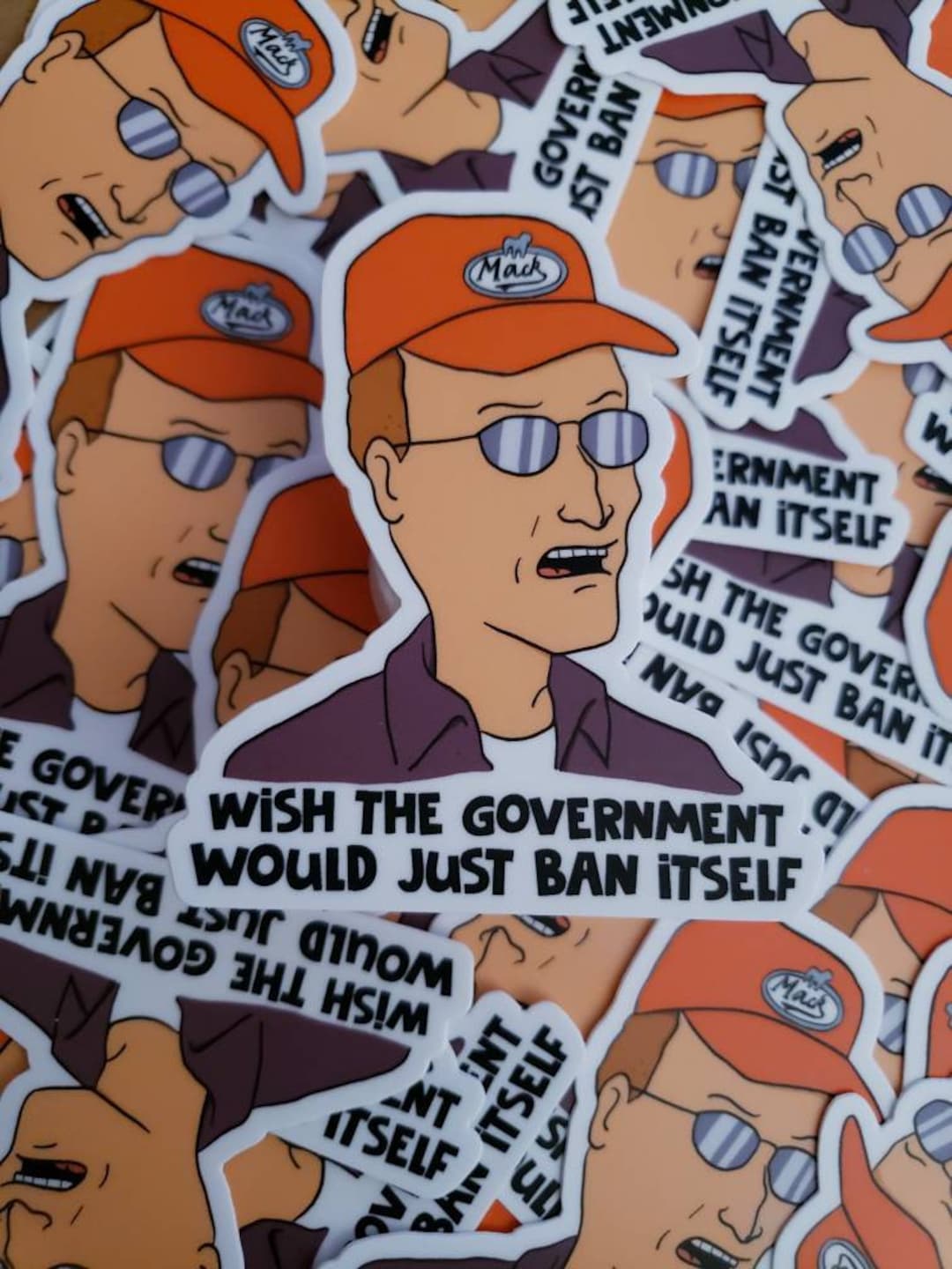 Dale Gribble i Wish the Government Would Just Ban Itself Sticker - Etsy