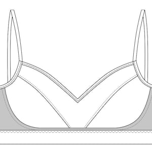 Epervier Bralette 28AA-42G PDF Sewing Pattern image 1