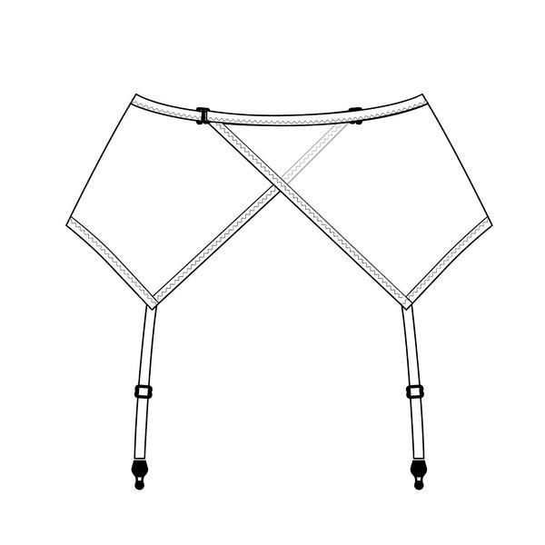 Garter Belt Pattern Etsy