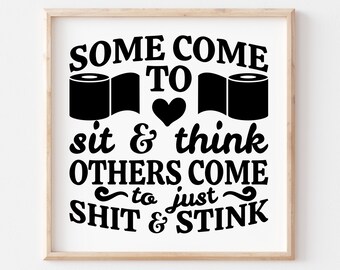 SOME COME TO SIT AND THINK TIN SIGN