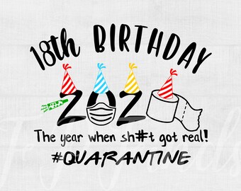 Download 18th Birthday Svg 2021 Svg My 18th Birthday 2021 Funny Quarantine 18 Years Old Svg Png Cut Cricut Files The One Where I Was In Lockdown Digital Prints Prints Leadcampus Org